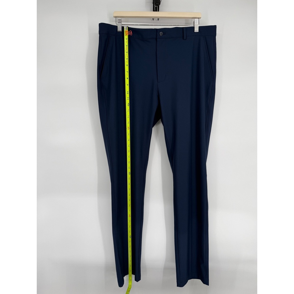 Greg Norman Mens Navy Blue Slim Fit Performance Chino Trousers Size 38 - Picture 2 of 11